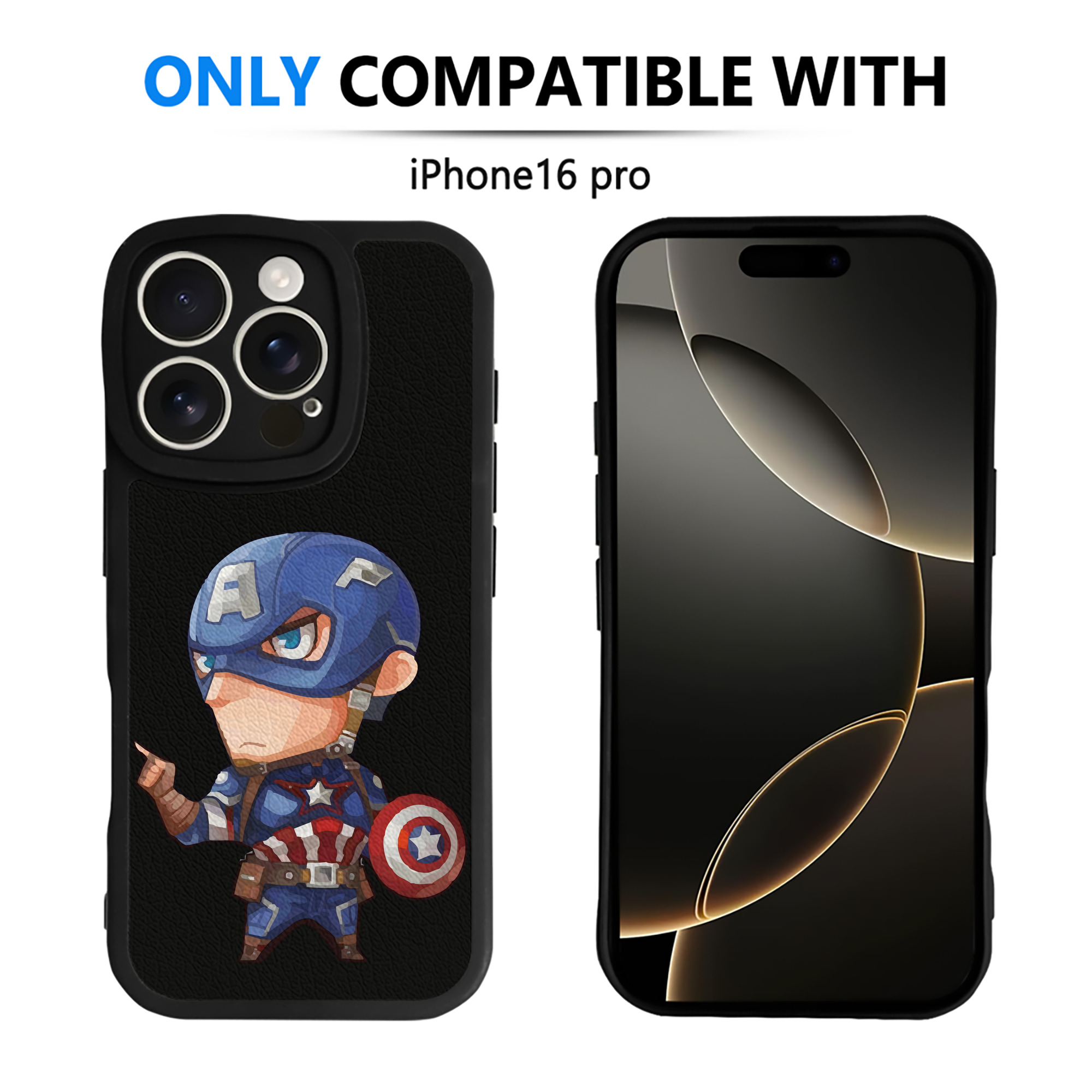 （画像用） アベンジャーズ The Avengers 【iPhone 16シリーズ対応】シリコンスマホケース（レザー調） 材質：シリコン